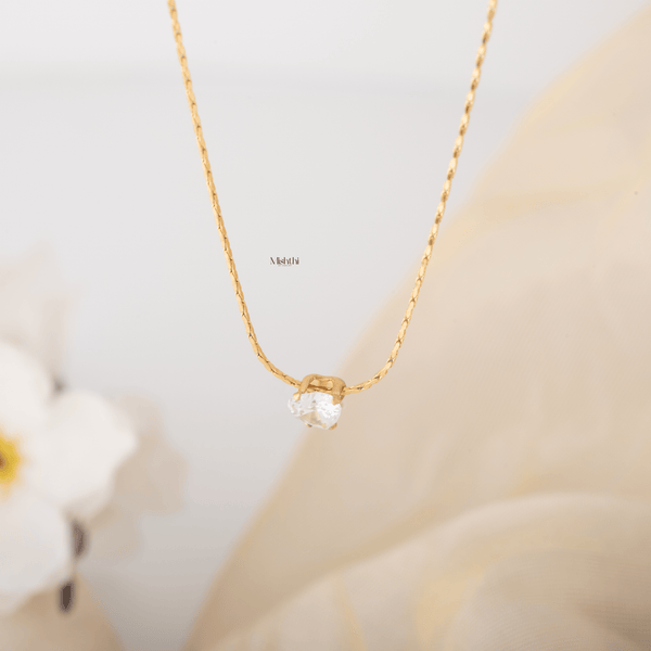 Gold Herat Shape Necklace