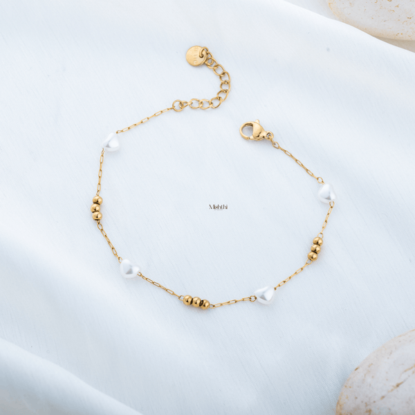 Heart Linked Bracelet