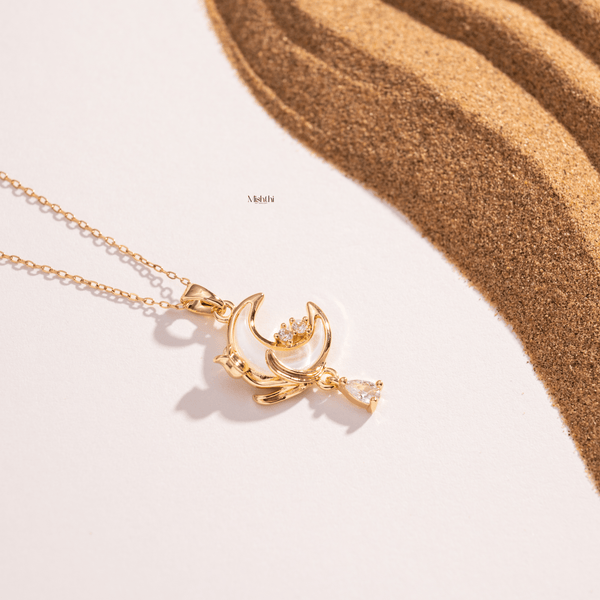 Quarter Moon Necklace
