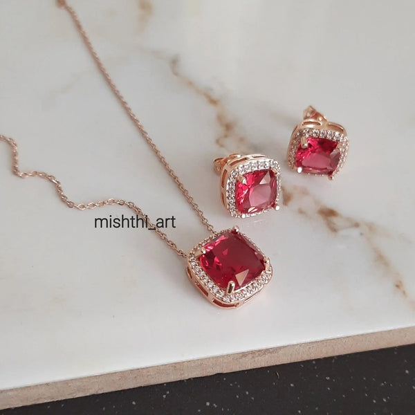 Solitaire Ruby Set