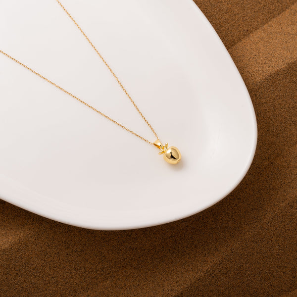 Apple Drop Necklace