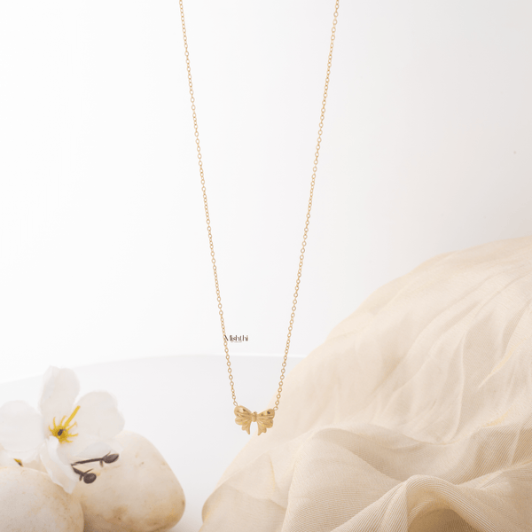 Moss Bow Necklace