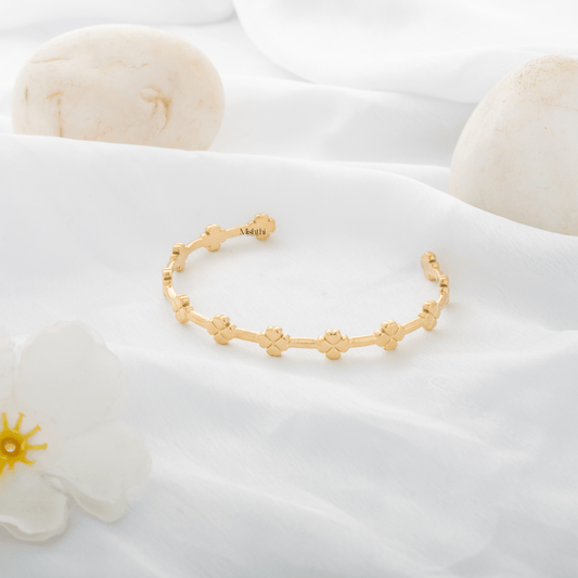 Flower Cuff Bracelet