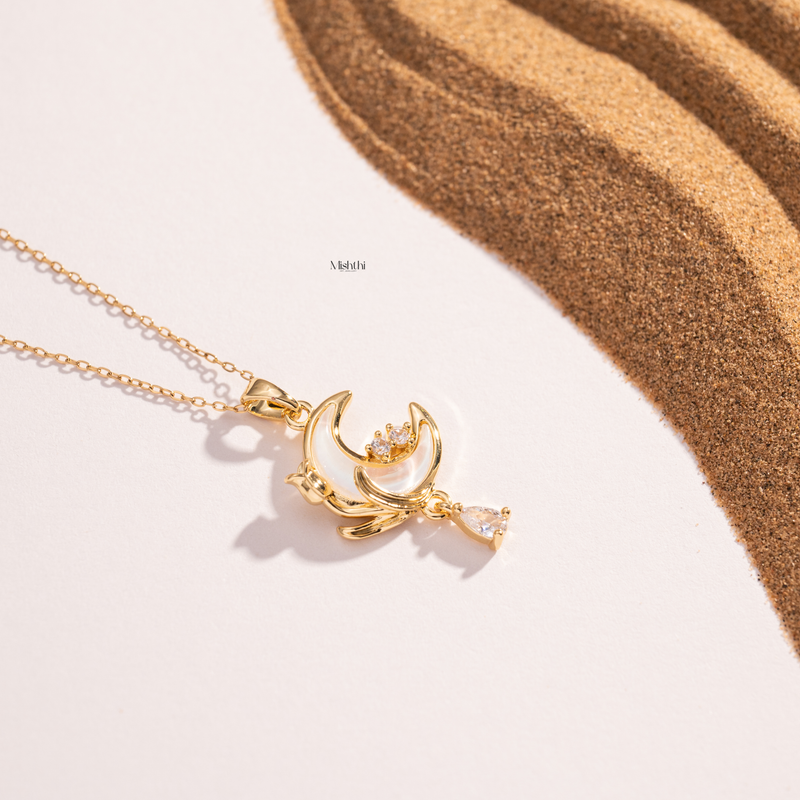 Quarter Moon Necklace