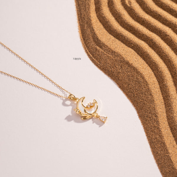 Quarter Moon Necklace