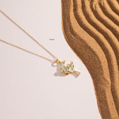 Quarter Moon Necklace
