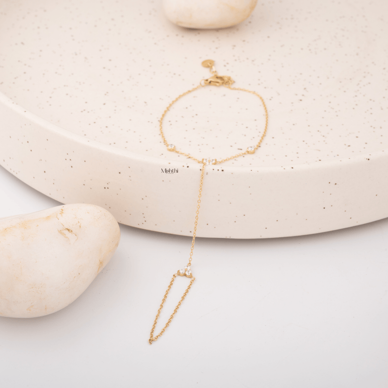 Tall Ring Chain Bracelet