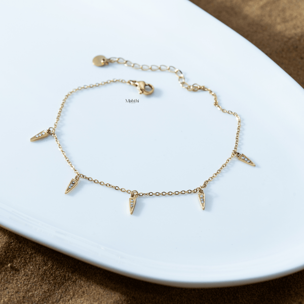 Spike Charm Anklet