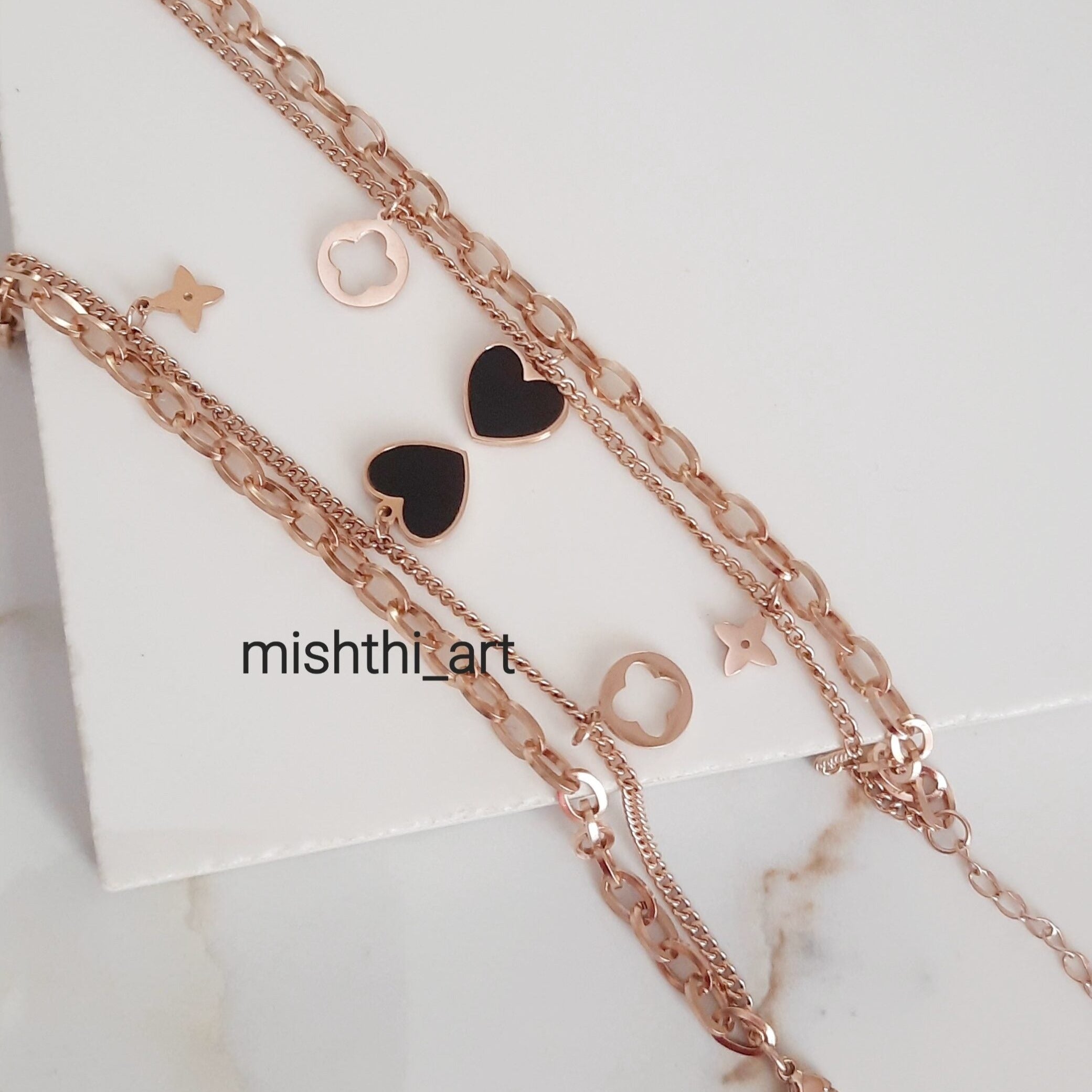 Black Heart Bracelet