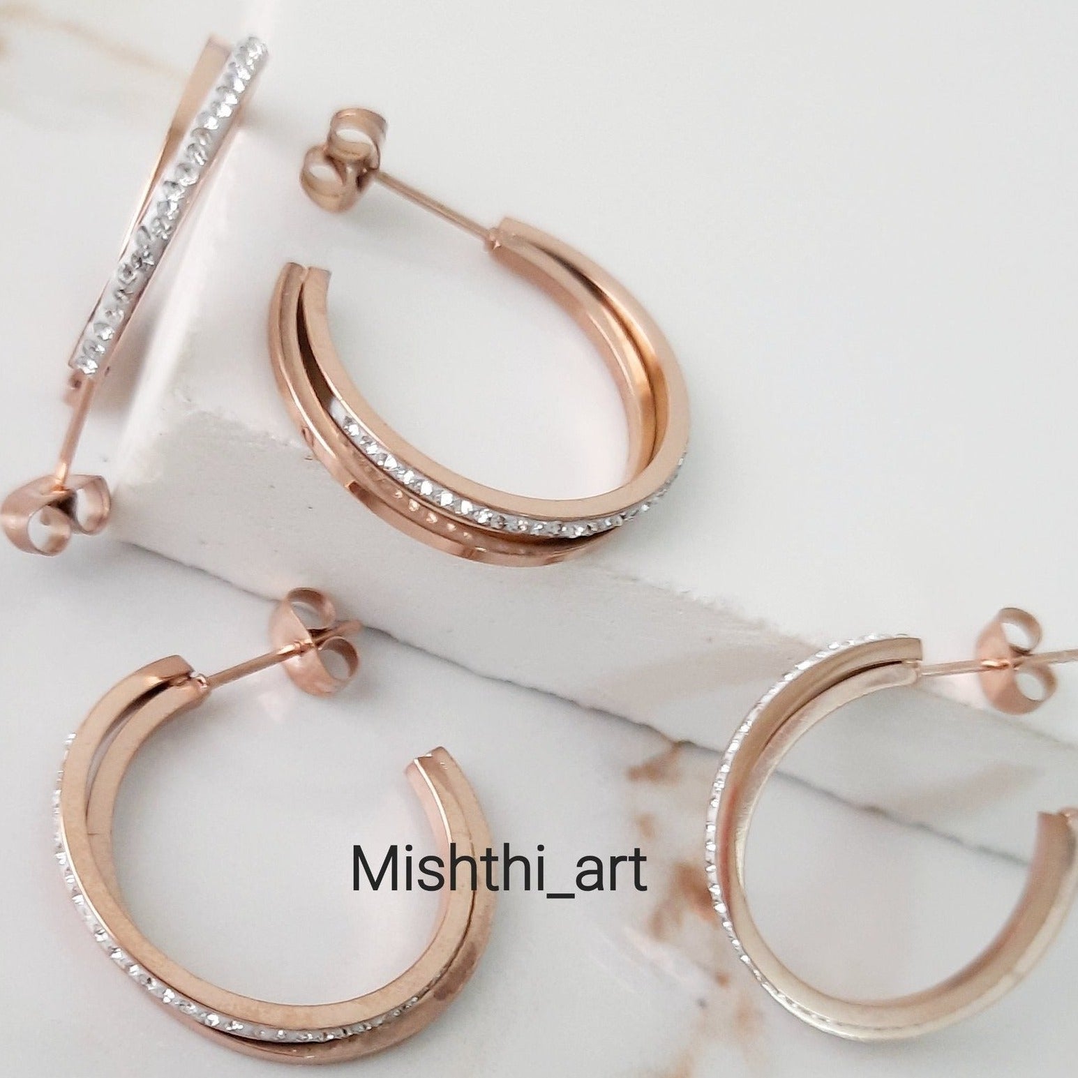 Diamond Ring Hoops