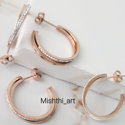 Diamond Ring Hoops