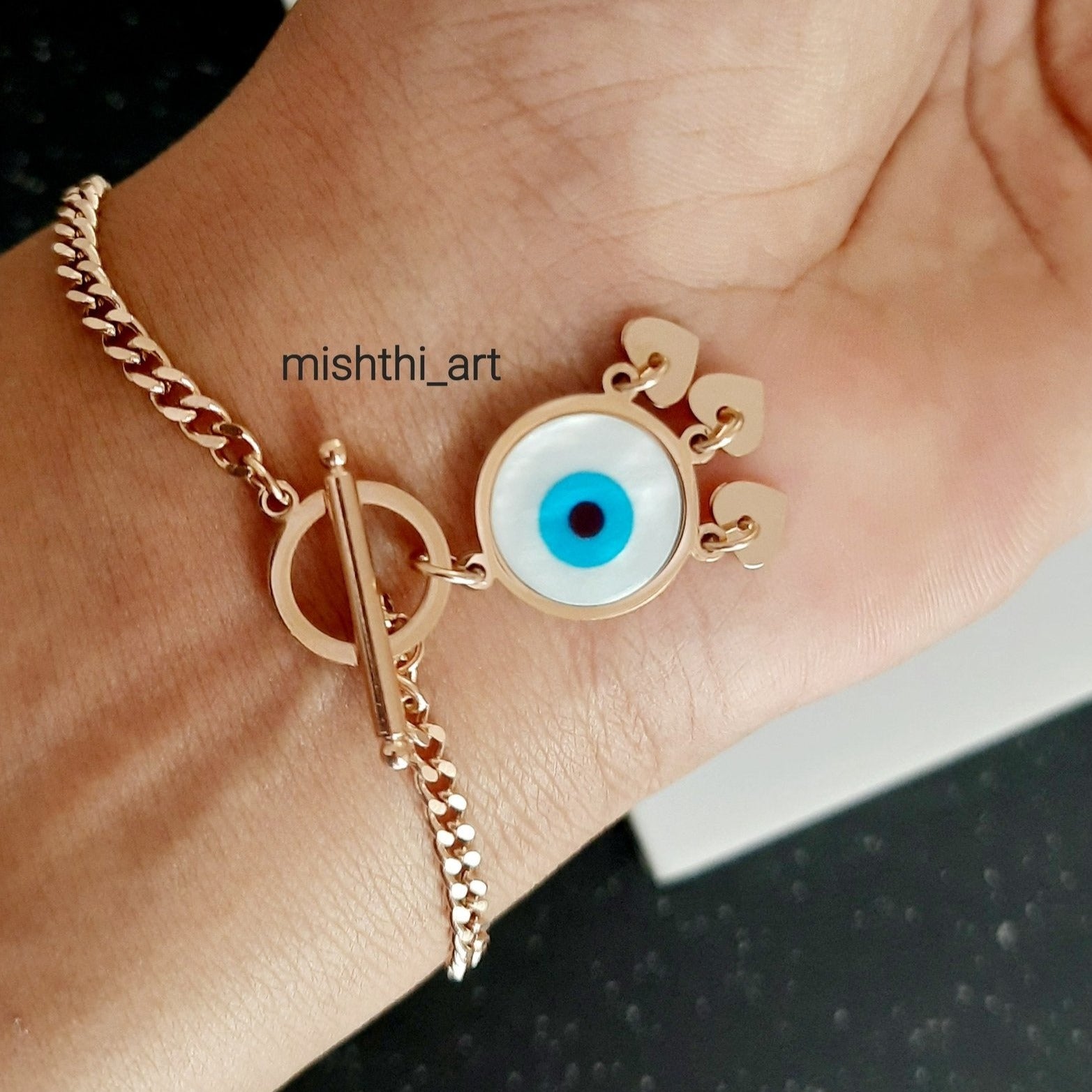 Evileye Heart Bracelet