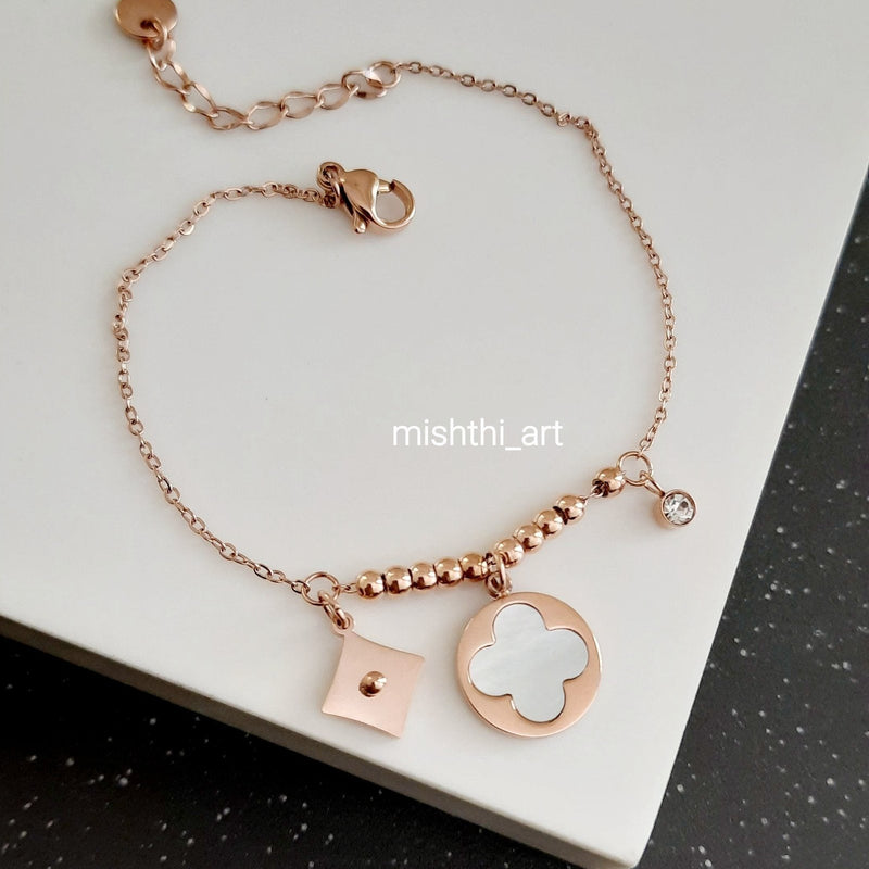 White Charms Bracelet