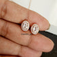 White Oval Pendant Set