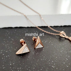 Triangle Pendant Set