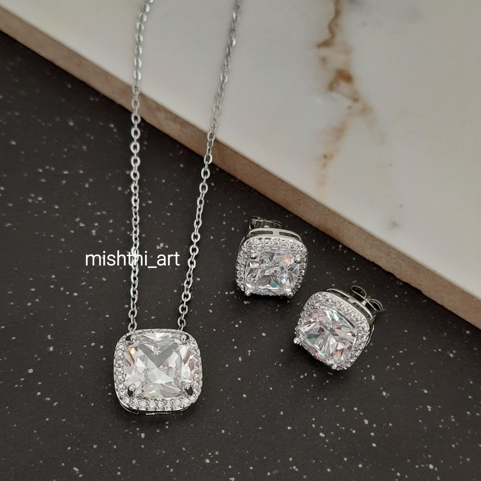 Solitaire Silver Set