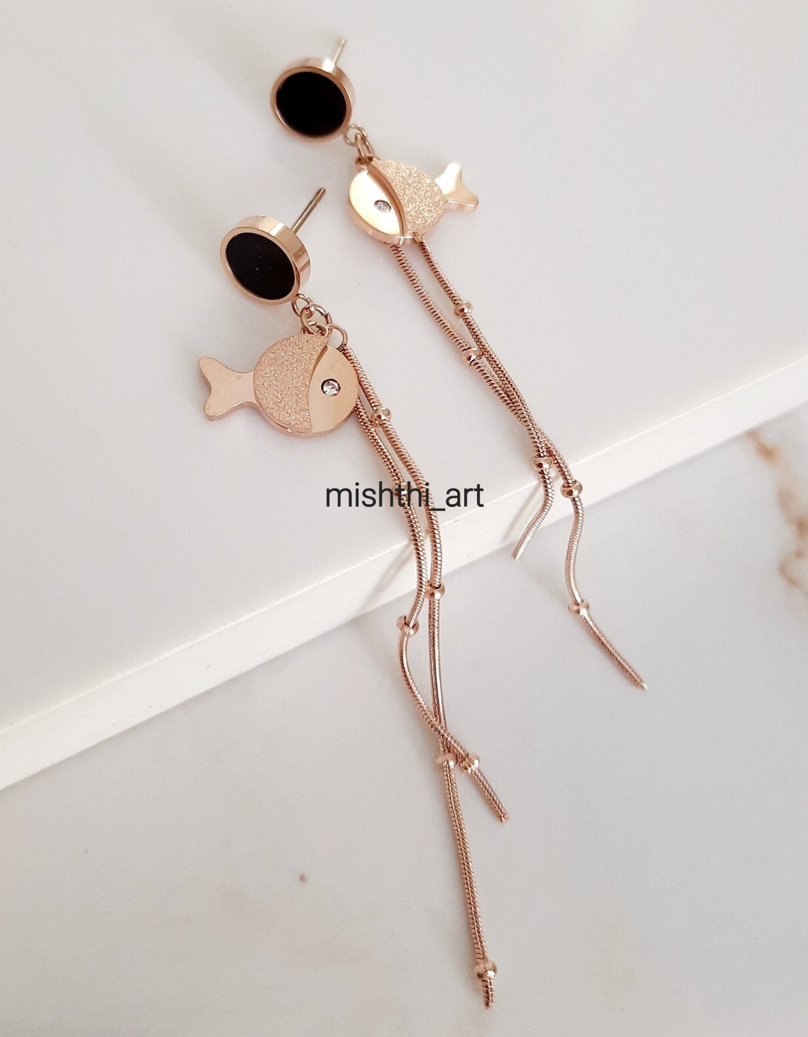 Fish Drop Earrings