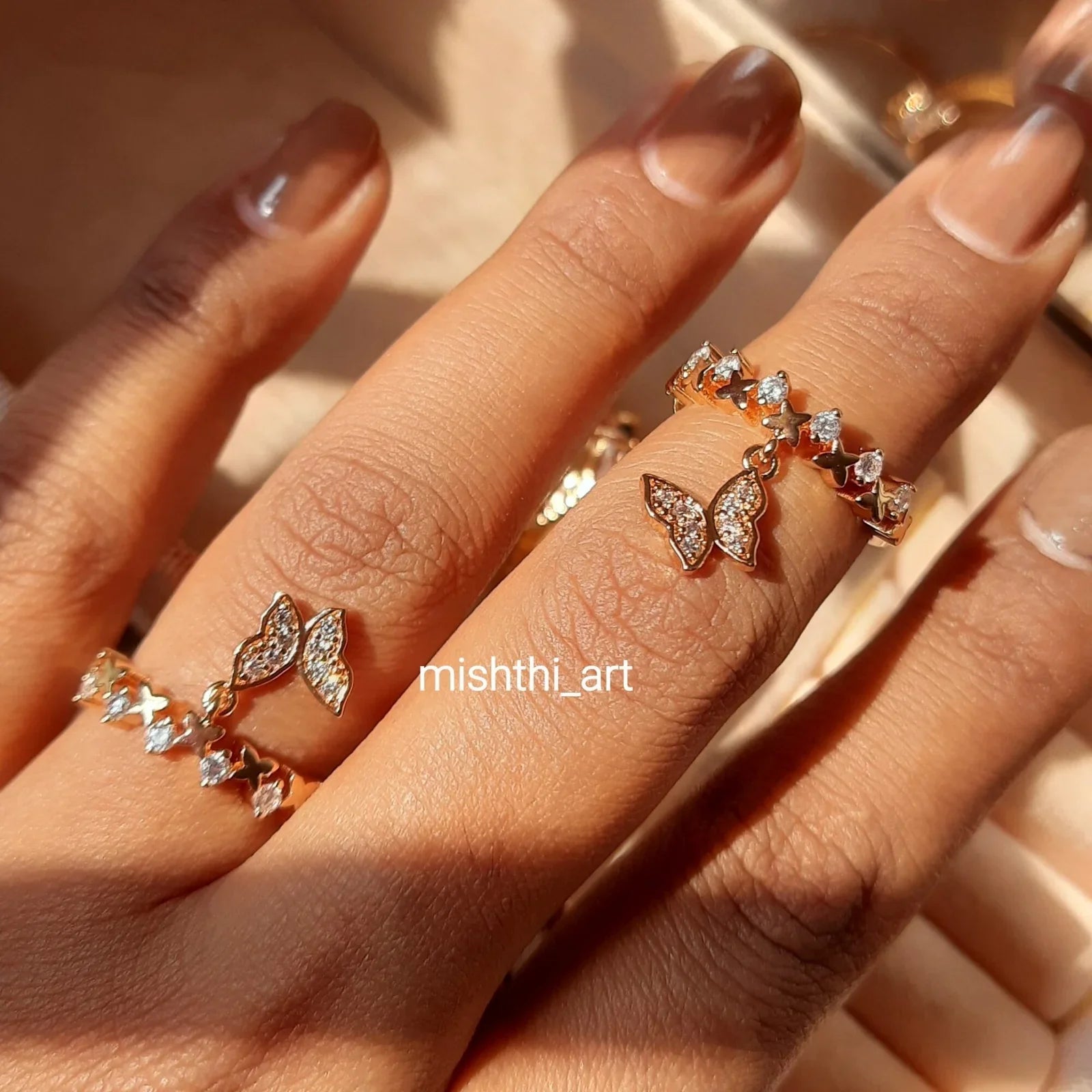 Butterfly Charm Ring