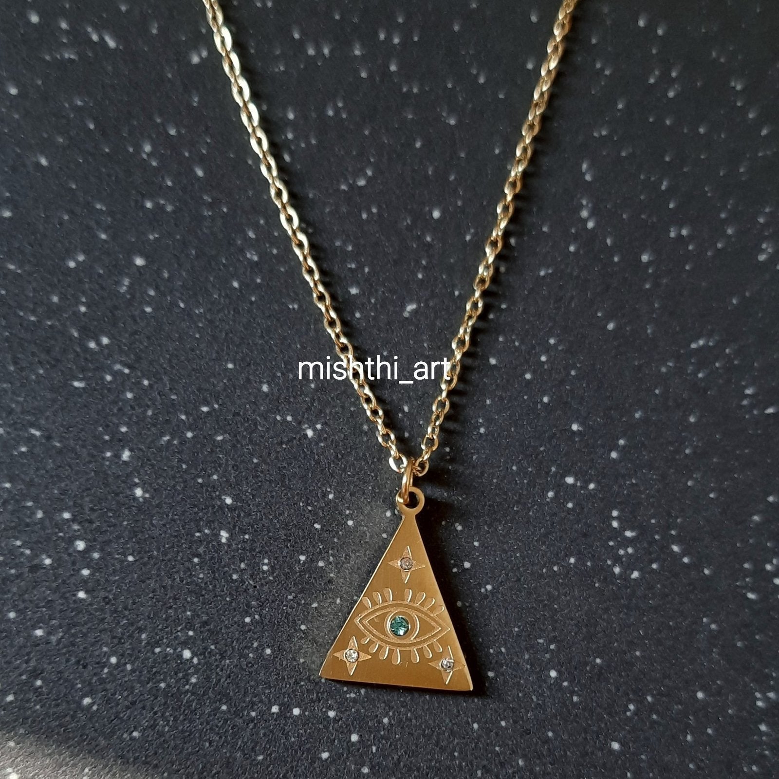 Pyramid Eye Chain