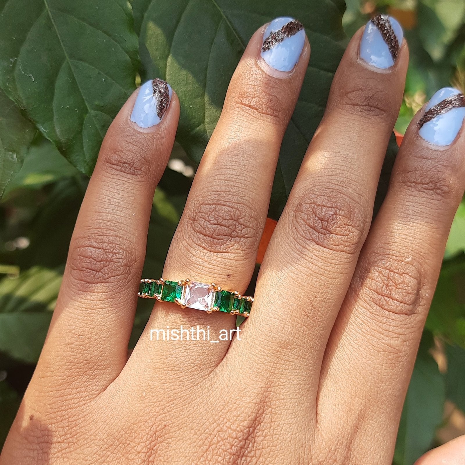 Emerald Pink Ring