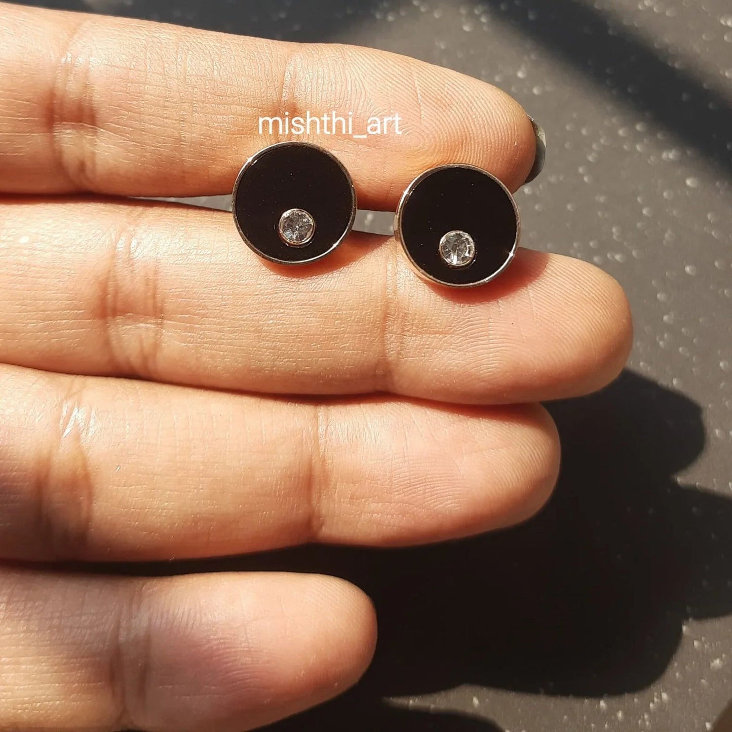 Black Row Studs