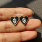 Black Heart Studs