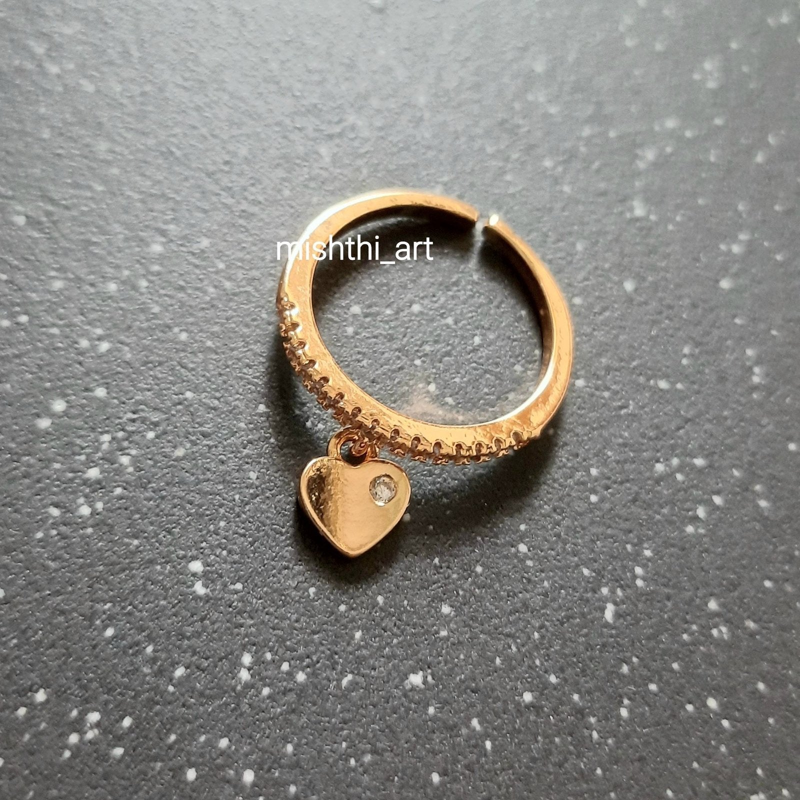 Heart Drop Ring