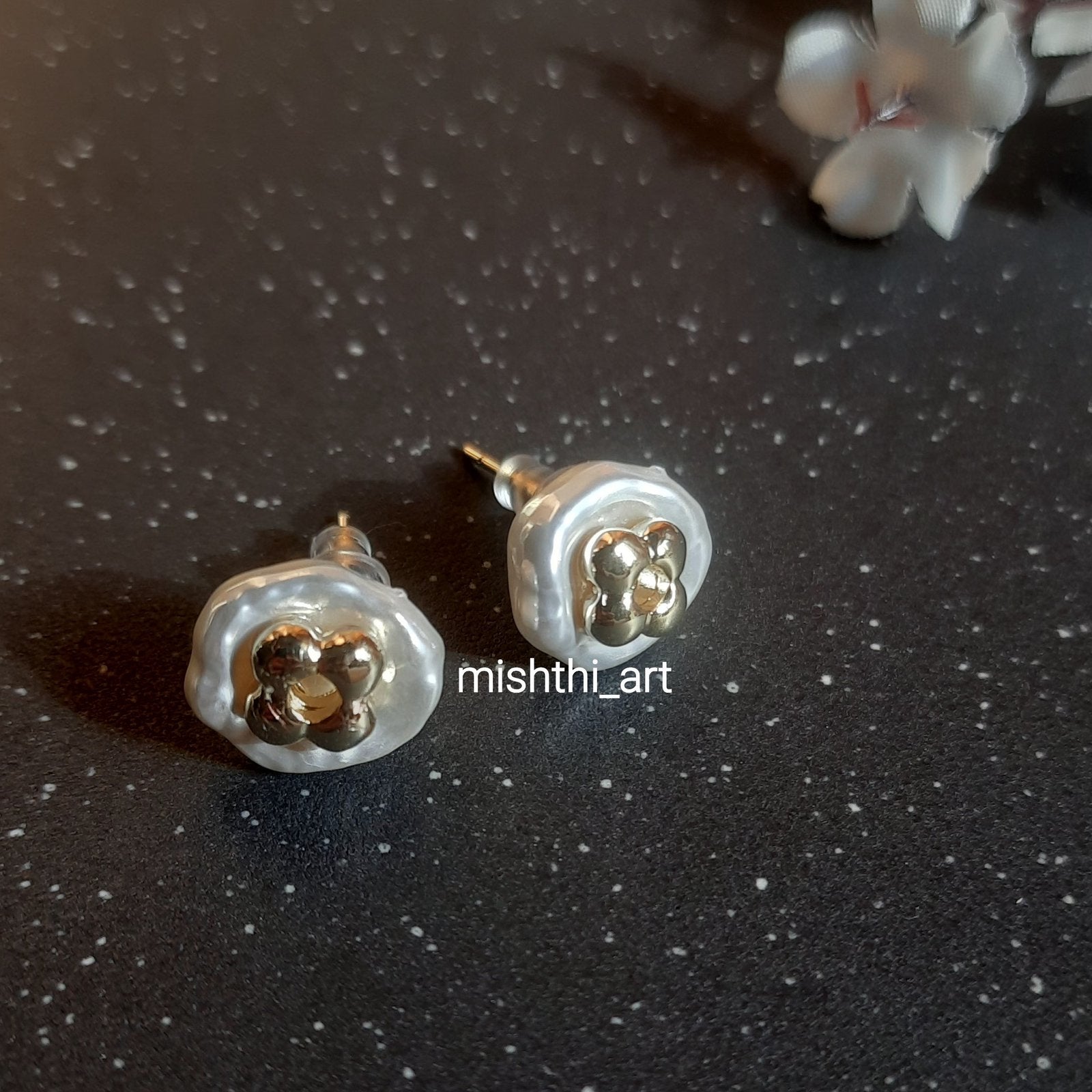 Pearl Stone Studs