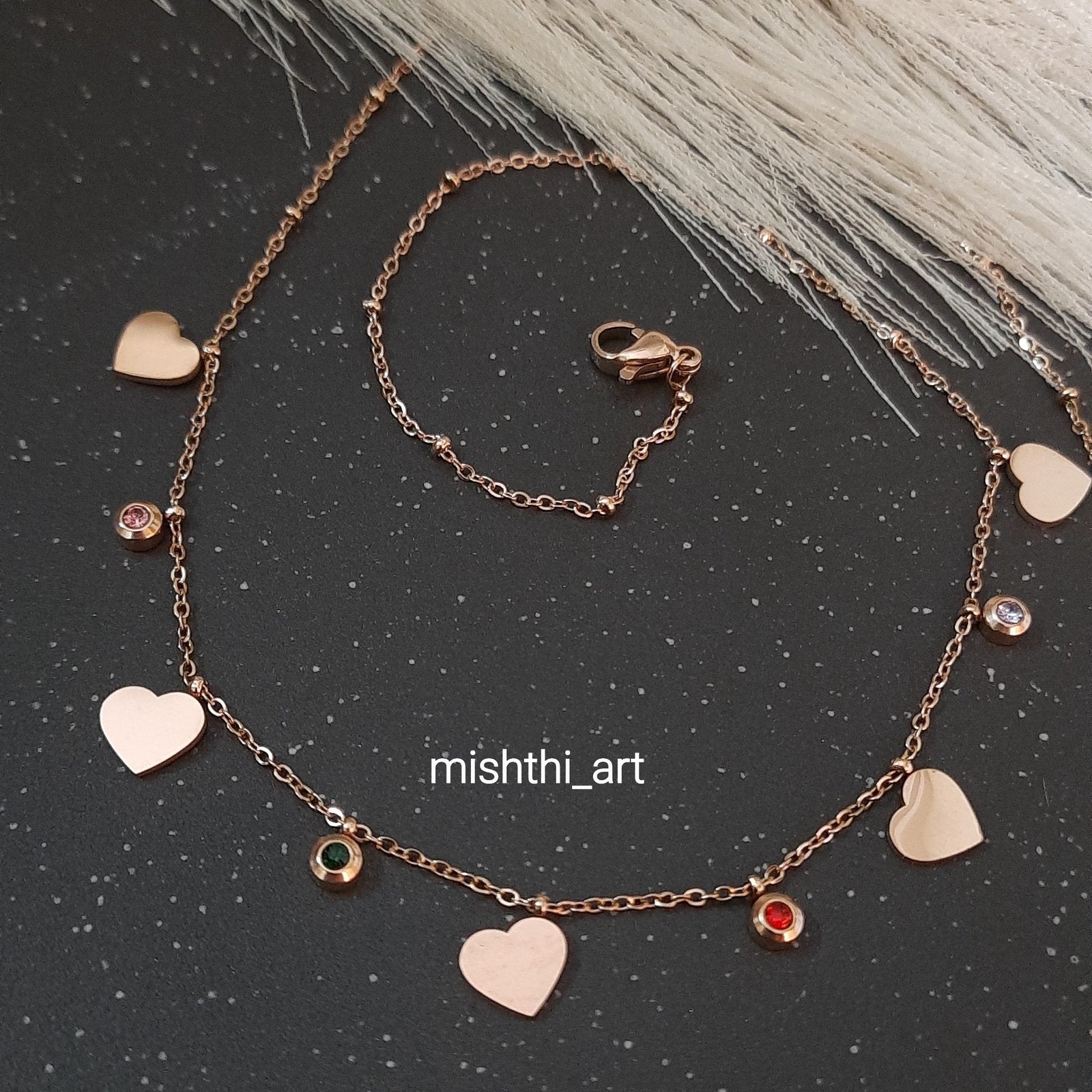 Heart Charms chain