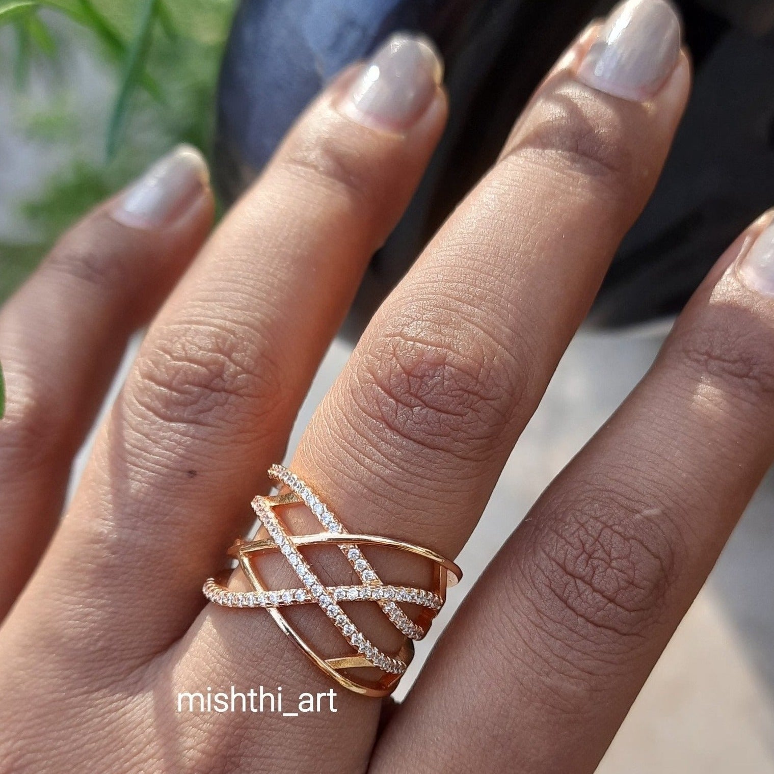 Elegance Messy Ring – Mishthi Art Jewellery
