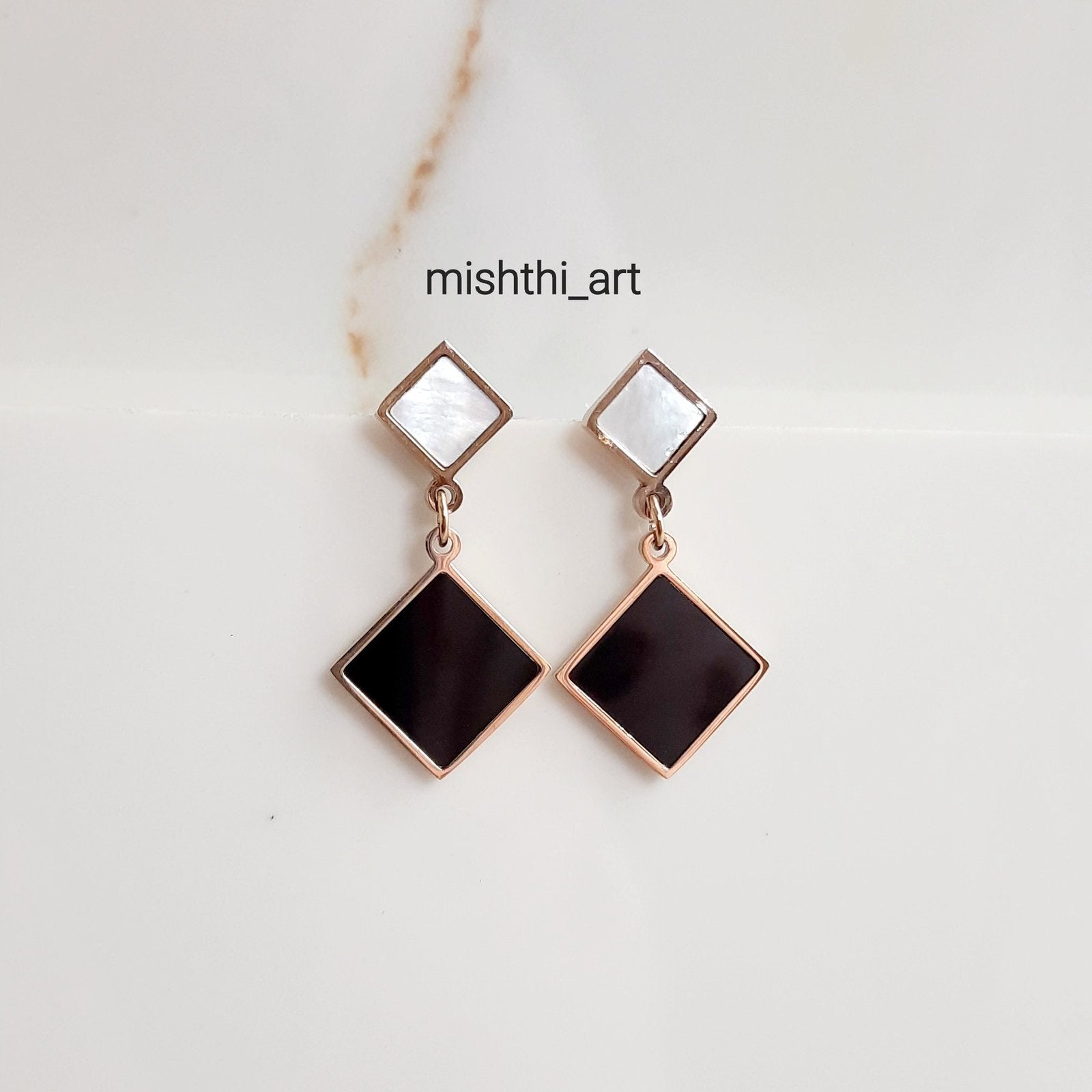 Party Black Earrings