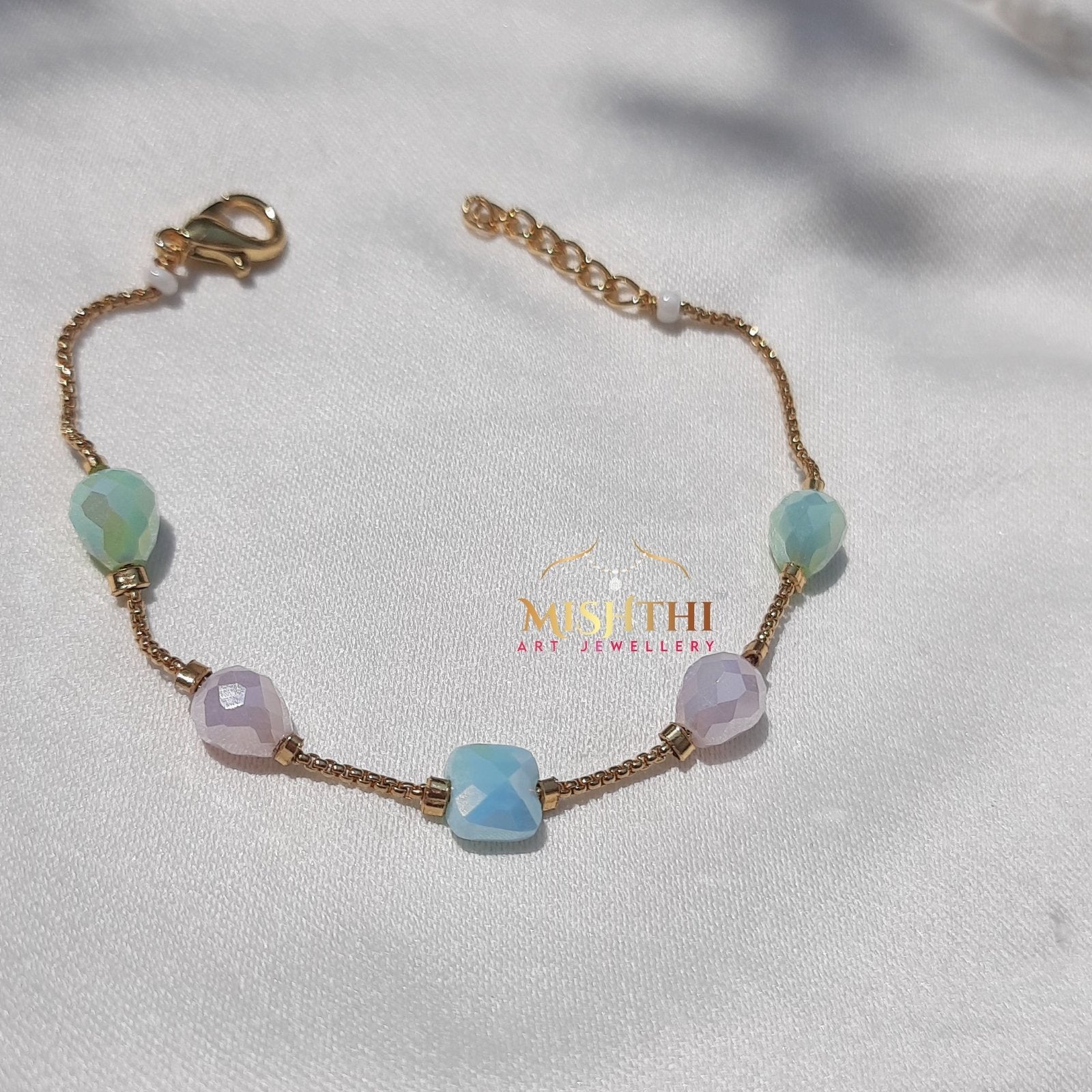 Blue Beed Crystal Bracelet