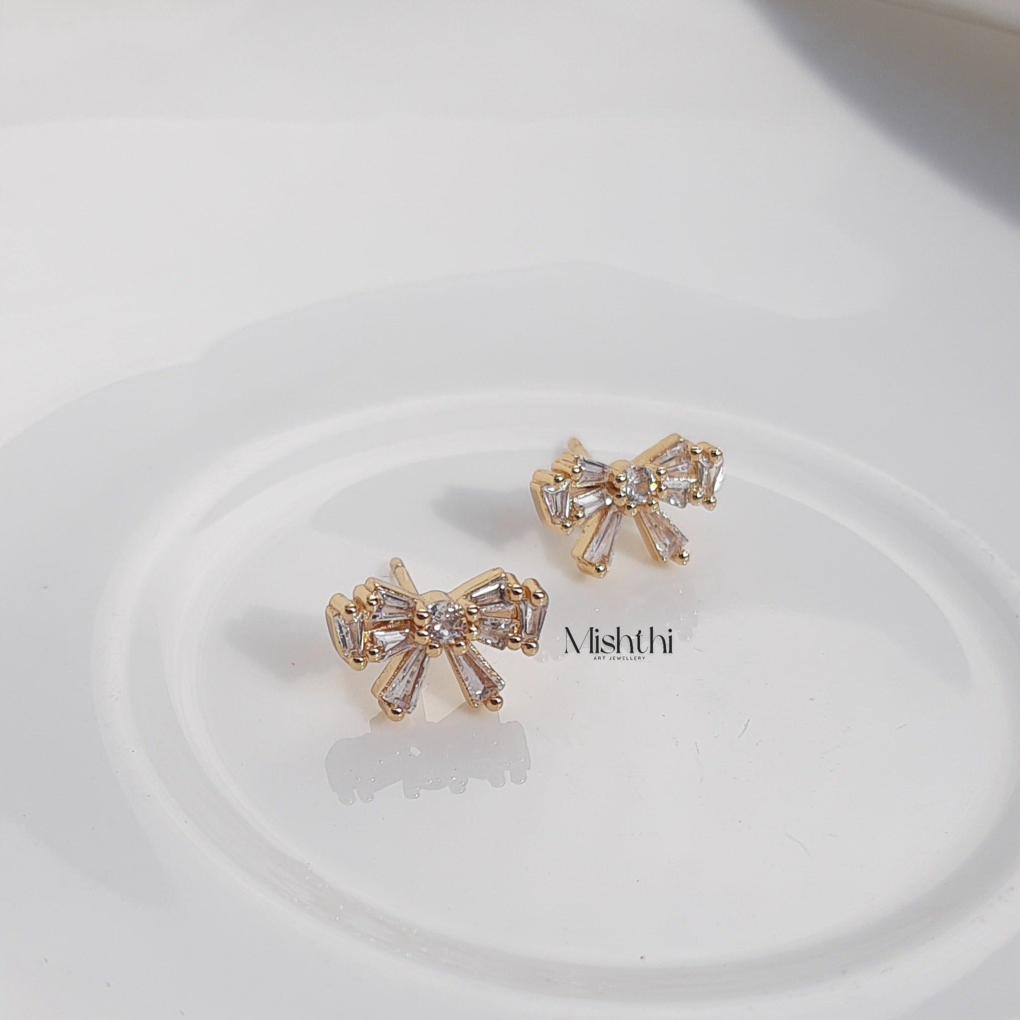 Shine Bow Studs