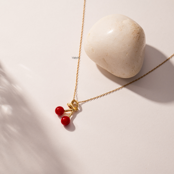 Chunky Cherry Necklace