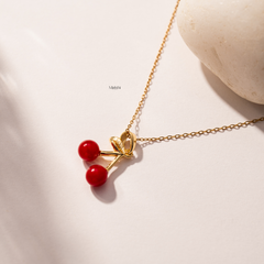 Chunky Cherry Necklace