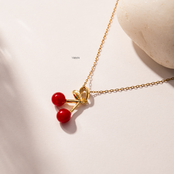 Chunky Cherry Necklace