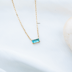 Blue Emerald Cut Diamond