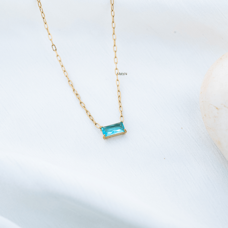 Blue Emerald Cut Diamond