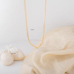 Pear Diamond  Necklace