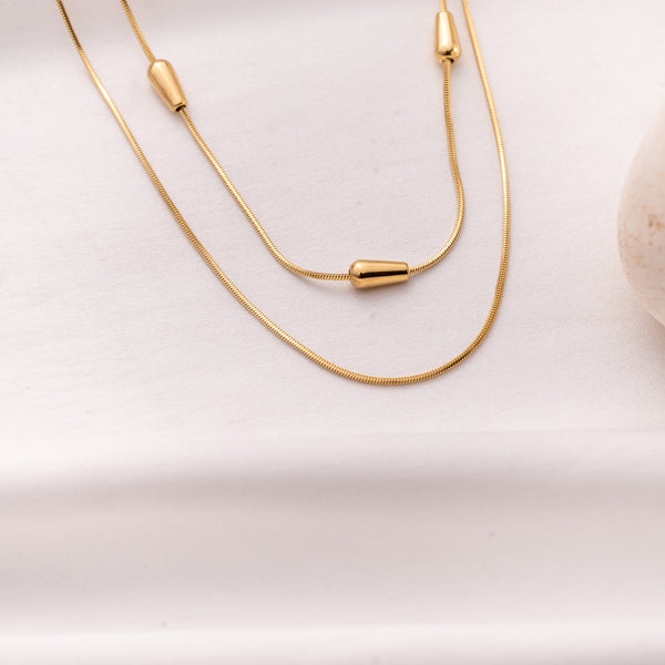 Layer Pear Necklace