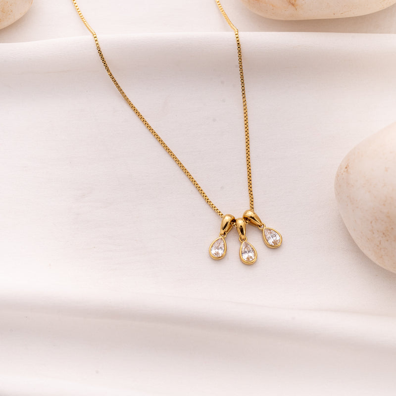Trinity Pear Necklace