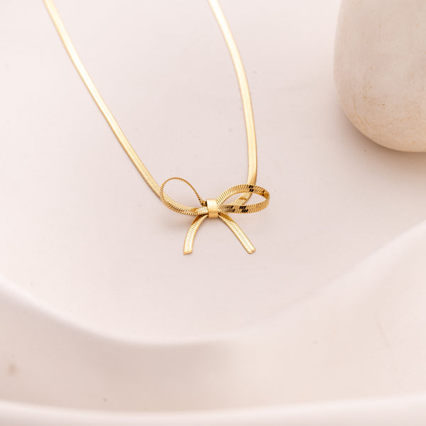 Snake Bow Necklace