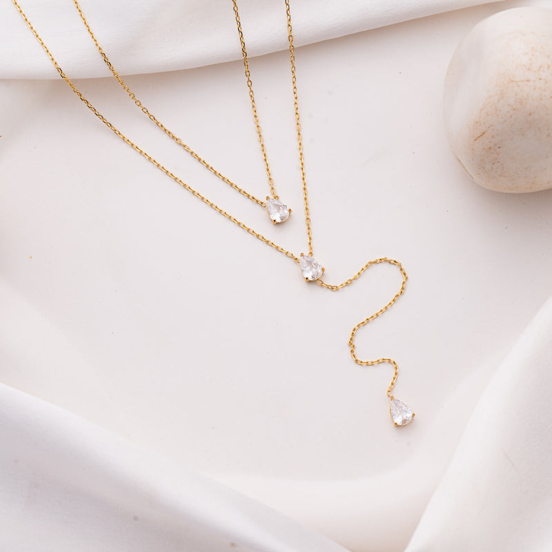 Symmetry Drop Necklace