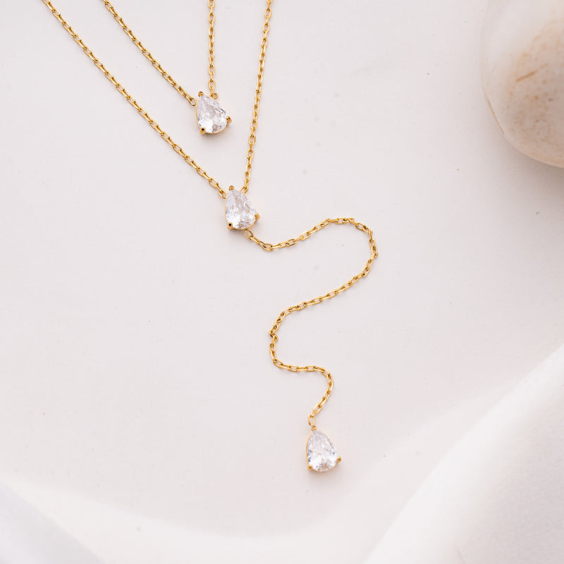 Symmetry Drop Necklace