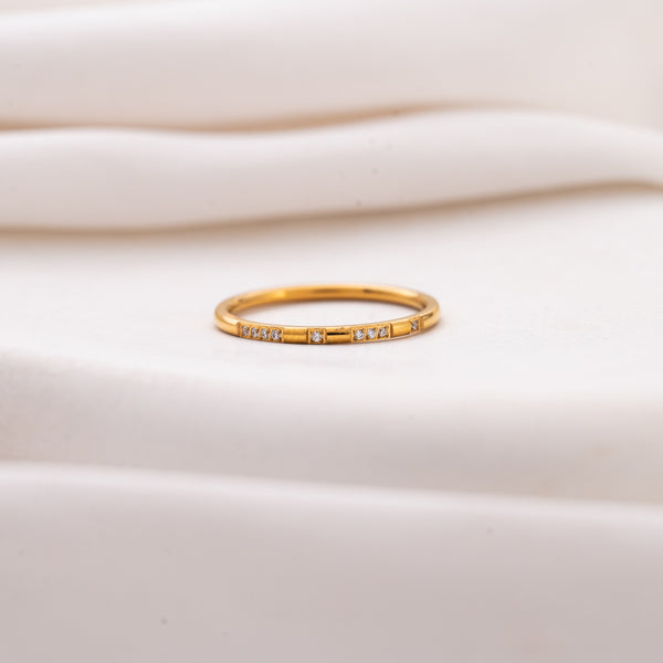 Studed Ray Ring