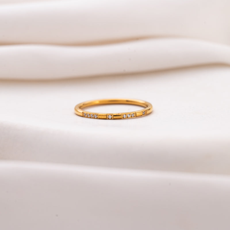 Studed Ray Ring