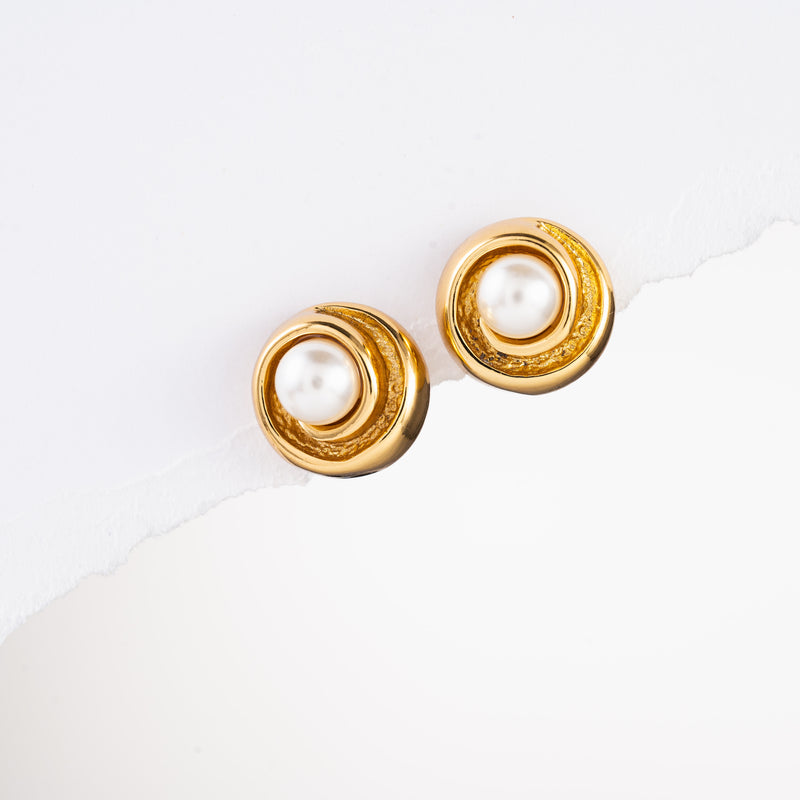 Pearl Circles Earrings