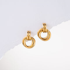 Golden Ring Earrings