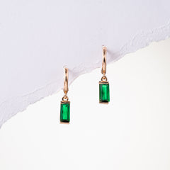 Emerald Drop Earrings