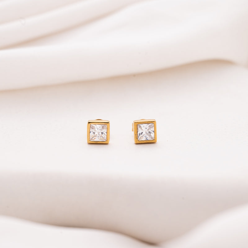 Rectangle Solid Earrings